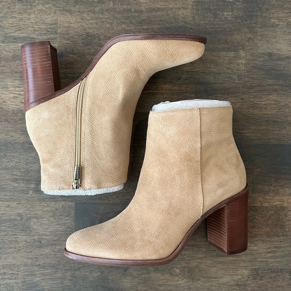 Vince Camuto Paitrilla Heeled Suede Bootie - Picture 1 of 8